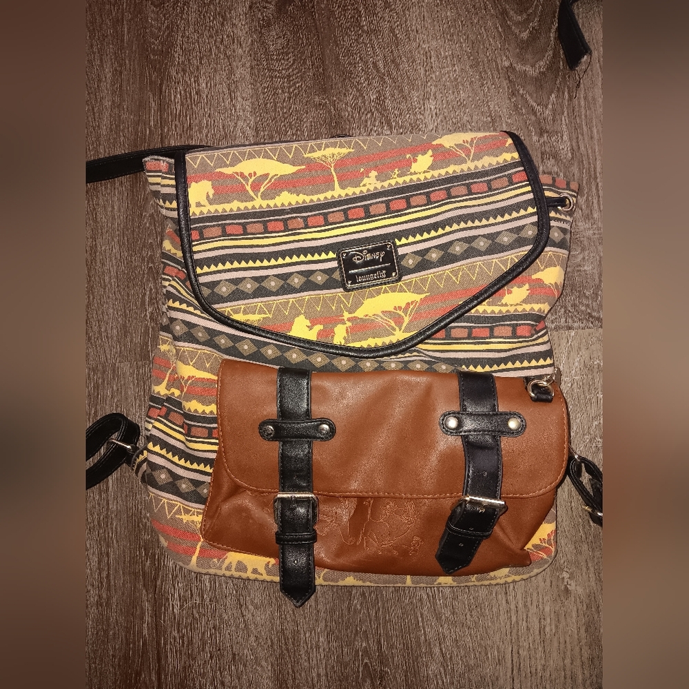 Rare Loungefly Disney Lion King Canvas Backpack